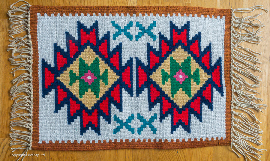 Hand made traditional Bulgarian B rug- Pano 10