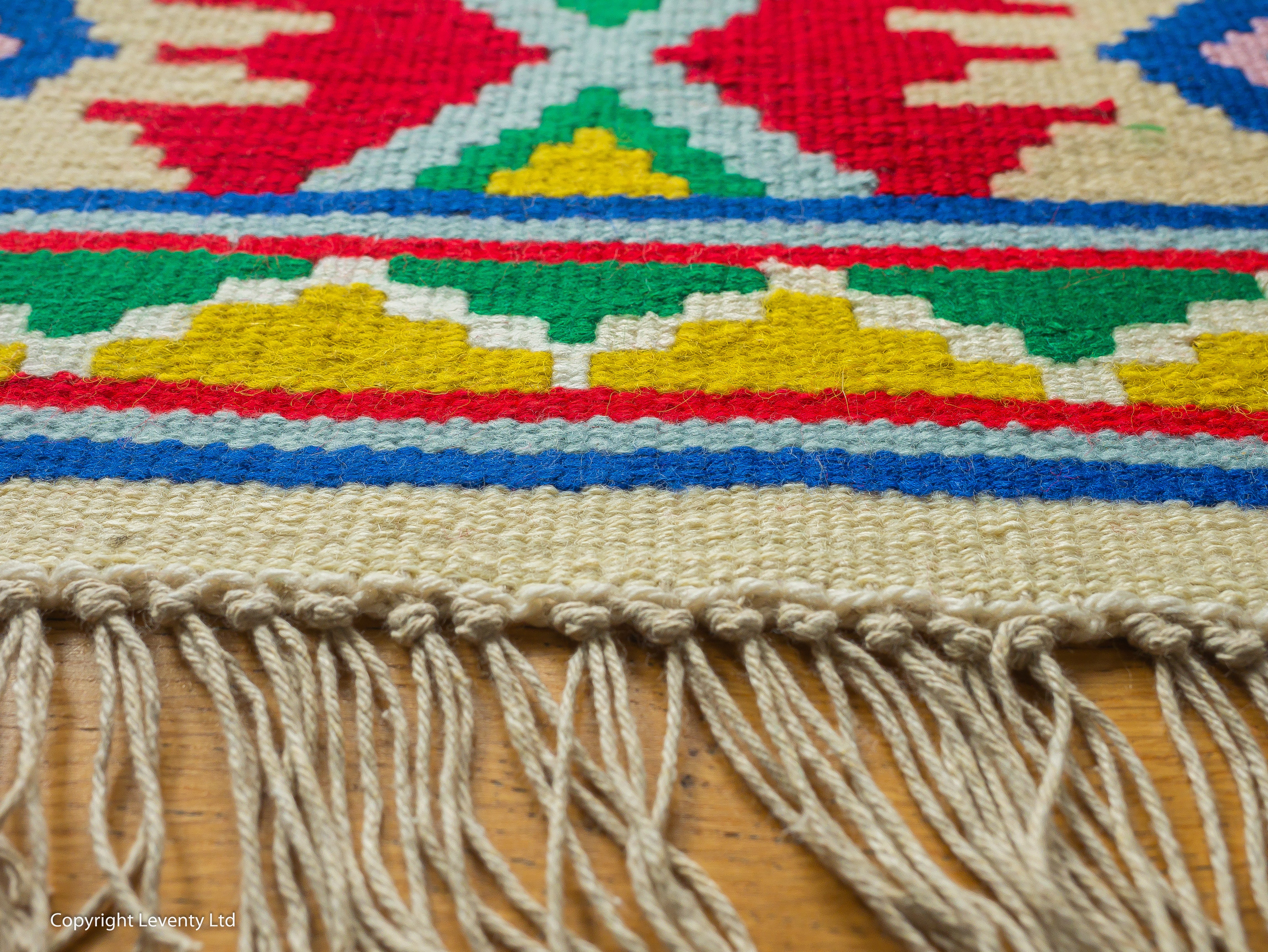 Hand made traditional Bulgarian B rug- Pano 4