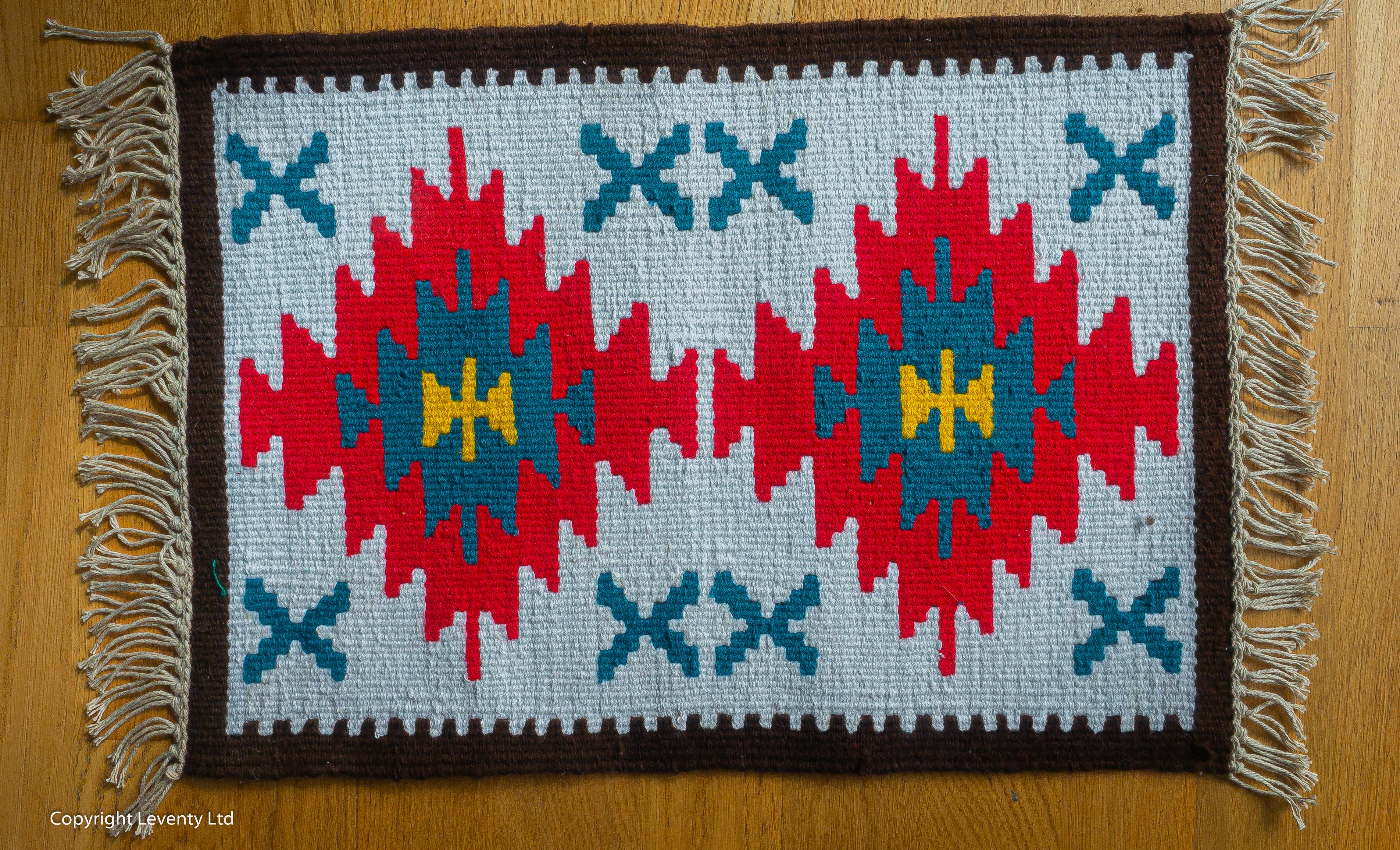 Hand made traditional Bulgarian B rug- Pano 7