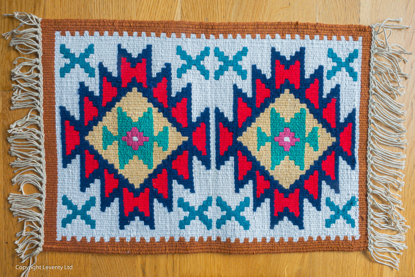 Hand made traditional Bulgarian B rug- Pano 8