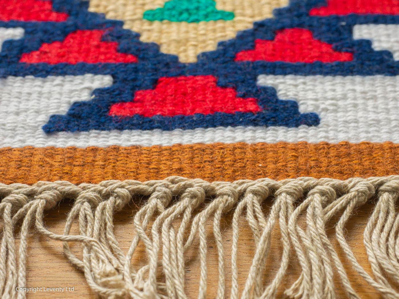 Hand made traditional Bulgarian B rug- Pano 8