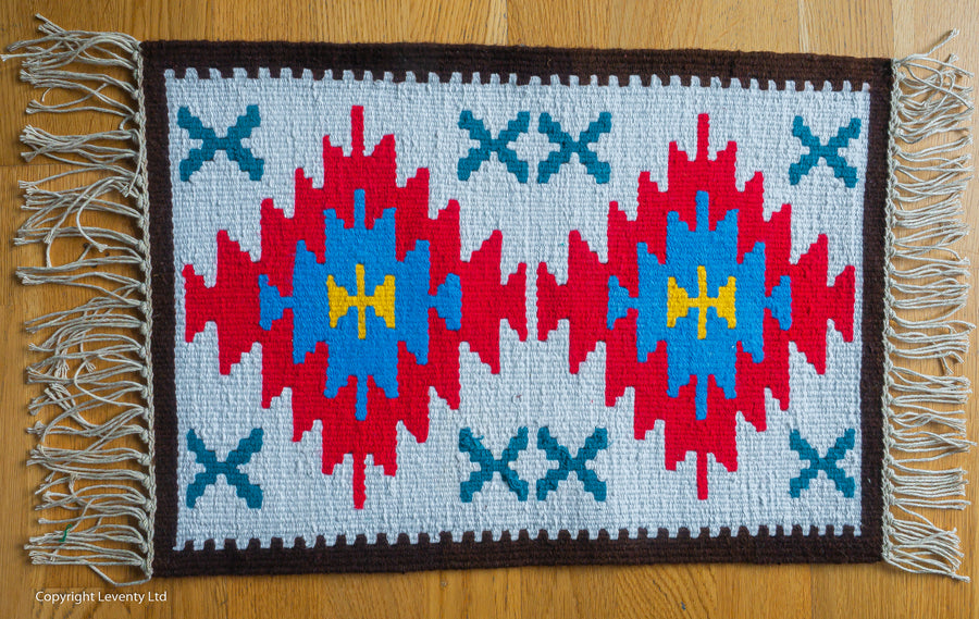 Hand made traditional Bulgarian B rug- Pano 9